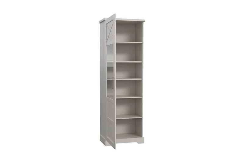 Svetis Vitrineskap 42x69 cm - Hvit - Oppbevaring - Skap - Vitrineskap