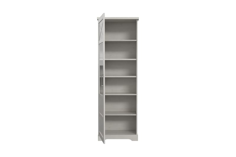 Svetis Vitrineskap 42x69 cm - Hvit - Oppbevaring - Skap - Vitrineskap