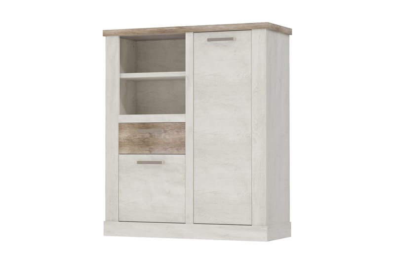 Talebi Skjenk 41x110 cm - Brun / Hvit - Oppbevaring - Skap - Vitrineskap