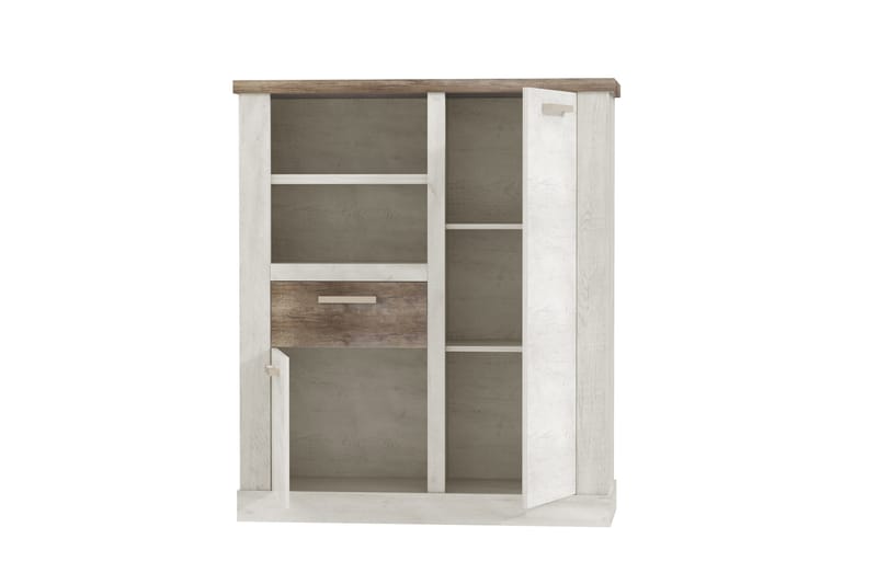 Talebi Skjenk 41x110 cm - Brun / Hvit - Oppbevaring - Skap - Vitrineskap