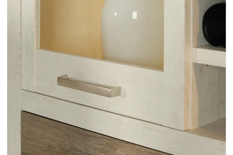 Talebi Vitrineskap 41x108 cm - Brun / Hvit - Oppbevaring - Skap - Vitrineskap