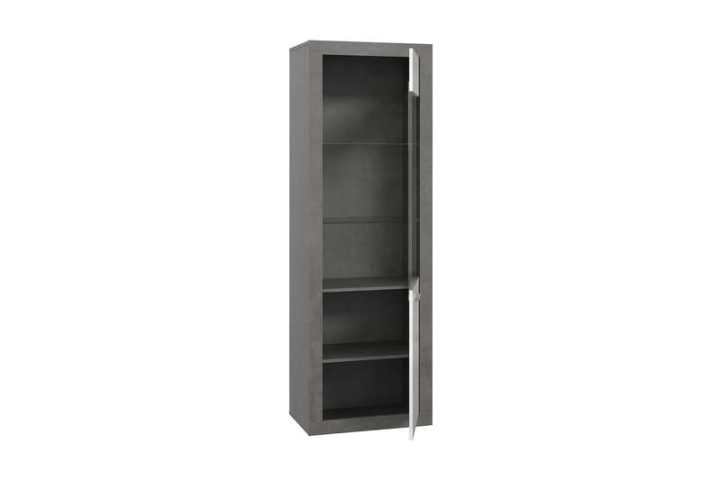 Tolovgrad Vitrineskap 41x63 cm - Grå/Hvit - Oppbevaring - Skap - Vitrineskap