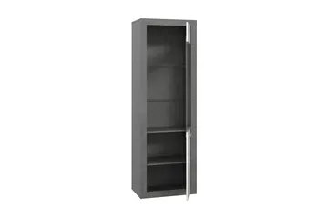 Tolovgrad Vitrineskap 41x63 cm - Grå/Hvit - Oppbevaring - Skap - Vitrineskap