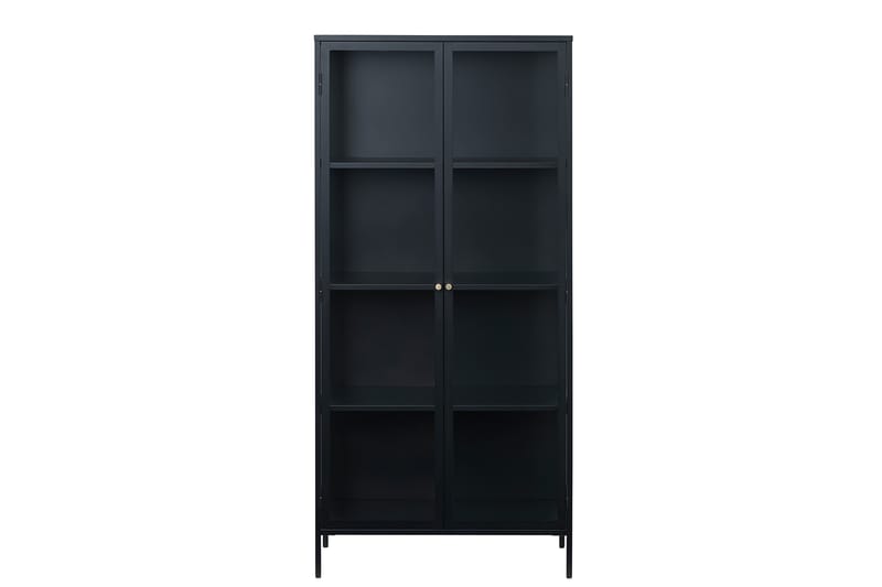 Umbri Vitrineskap 90 cm - Svart - Oppbevaring - Skap - Vitrineskap