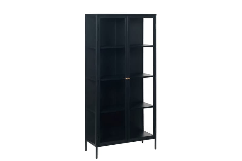 Umbri Vitrineskap 90 cm - Svart - Oppbevaring - Skap - Vitrineskap