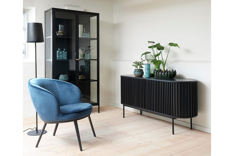Umbri Vitrineskap 90 cm - Svart - Oppbevaring - Skap - Vitrineskap