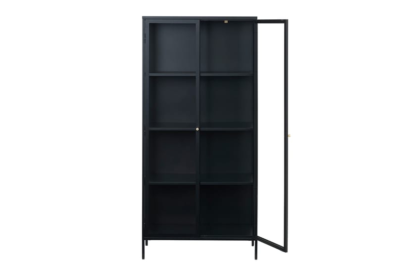 Umbri Vitrineskap 90 cm - Svart - Oppbevaring - Skap - Vitrineskap