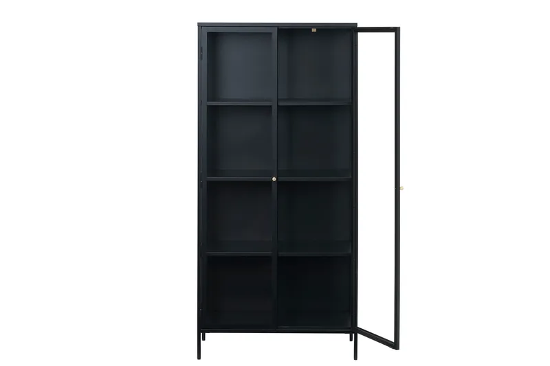 Umbri Vitrineskap 90 cm - Svart - Oppbevaring - Skap - Vitrineskap