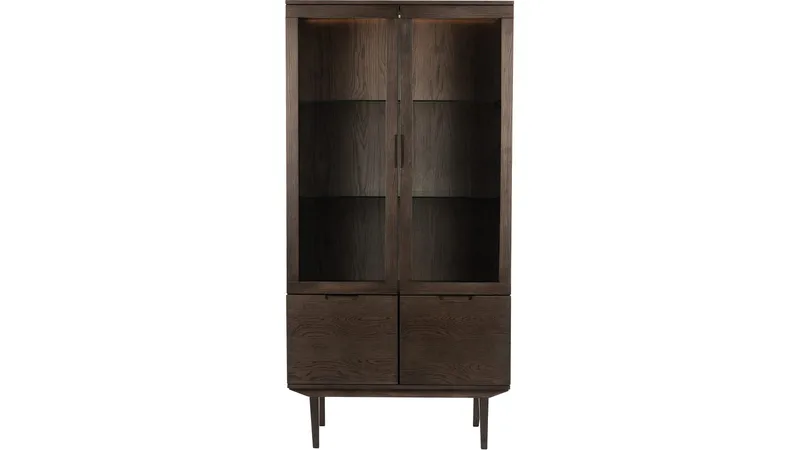Vitrine Falmar med 4 Dører, Brun