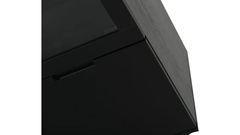 Vitrine Falmar med 4 Dører - Svart - Oppbevaring - Skap - Vitrineskap