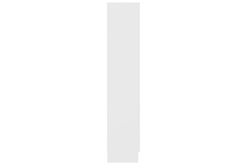 Vitrineskap hvit 82,5x30,5x150 cm sponplate - Hvit - Vitrineskap