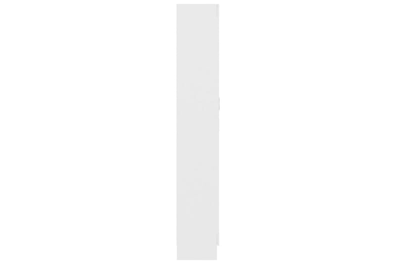 Vitrineskap hvit 82,5x30,5x185,5 cm sponplate - Hvit - Oppbevaring - Skap - Vitrineskap