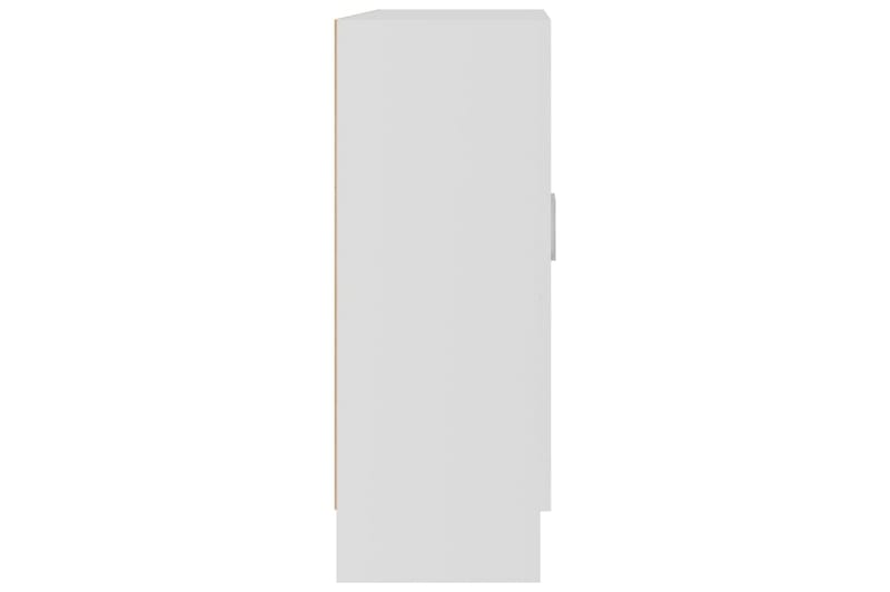 Vitrineskap hvit 82,5x30,5x80 cm sponplate - Hvit - Vitrineskap