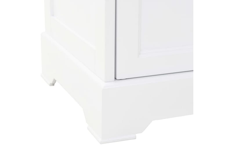 Vitrineskap med 4 dører MDF og furu 80x40x180 cm - Oppbevaring - Skap - Vitrineskap
