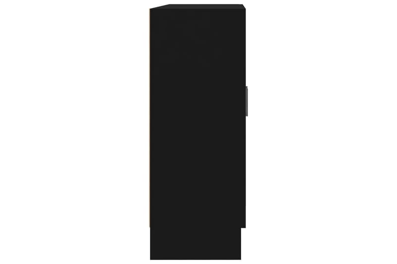 Vitrineskap svart 82,5x30,5x80 cm sponplate - Svart - Vitrineskap