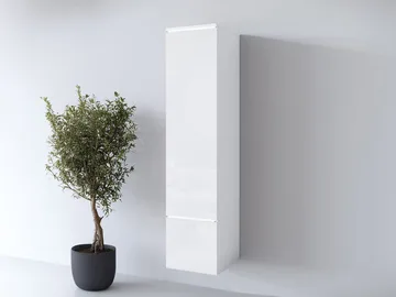 vitrineskap Høyskap VERA TYP 001 + LED hvit - Oppbevaring - Skap - Vitrineskap