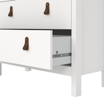 Vitrineskap Madrid med 2 glassdører 3 skuffer 78x199 cm - Oppbevaring - Skap - Vitrineskap