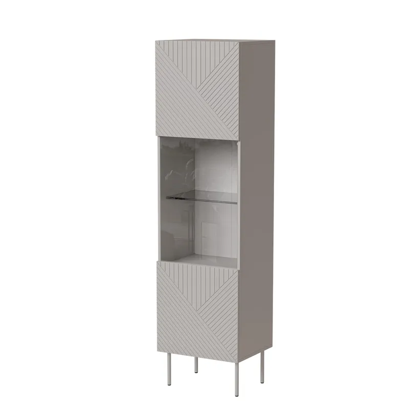 vitrineskap NO_BRAND Vitrineskap ART DECO beige, undefined