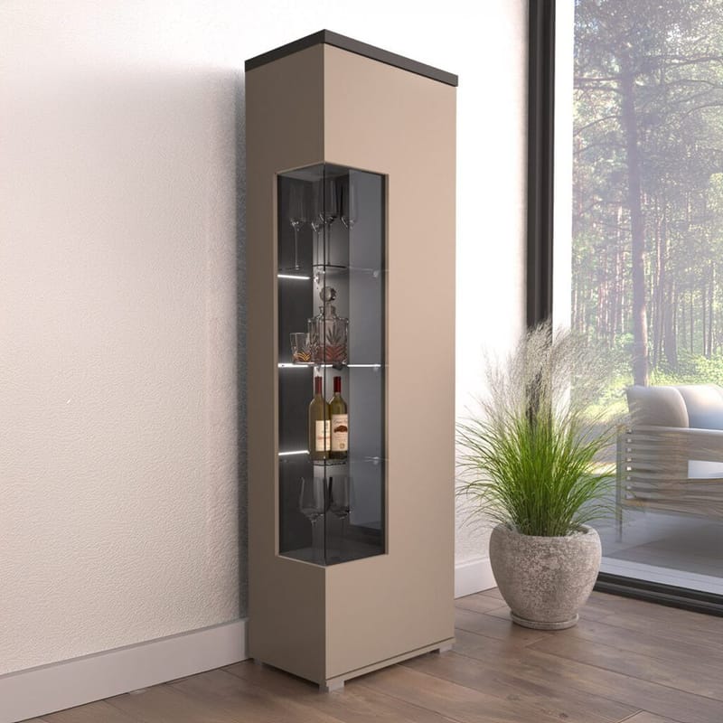 Vitrineskap Serio 1 Dør Venstre/Høyre - Oppbevaring - Skap - Vitrineskap