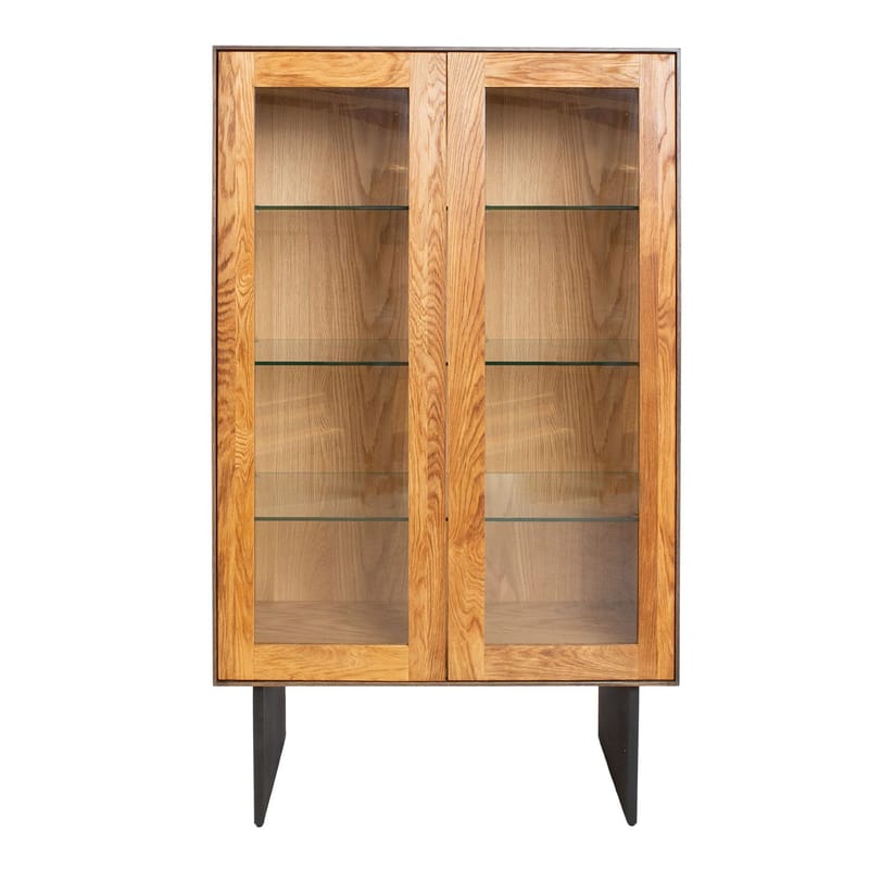 Vitrineskap Teron 90x45x160 cm - Brun - Oppbevaring - Skap - Vitrineskap