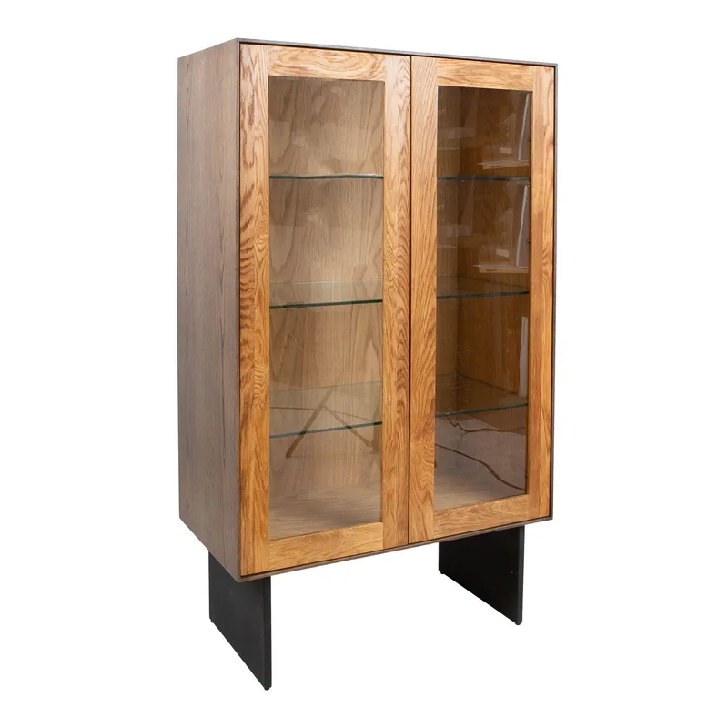 Vitrineskap Teron 90x45x160 cm, Brun