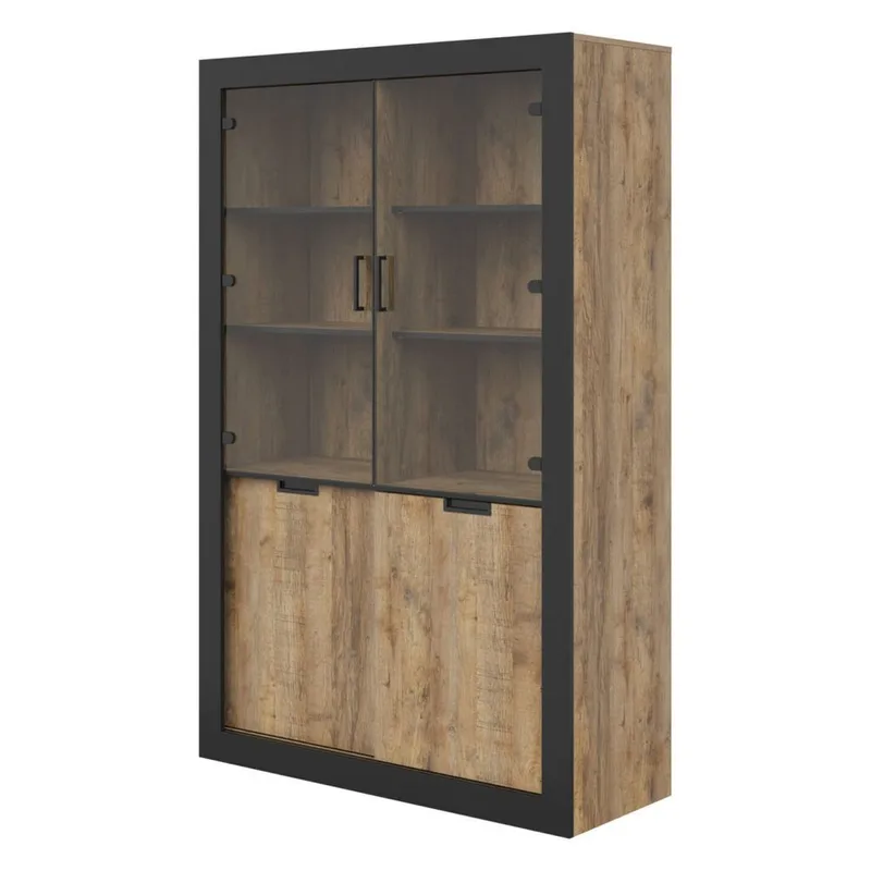 Vitrineskap Tudor 4 dører, undefined