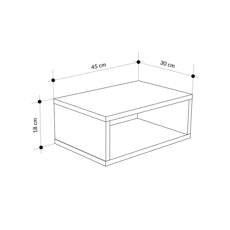 Volena Nattbord 45 cm - sandstein og oud - Oppbevaring - Skap - Oppbevaringsskap