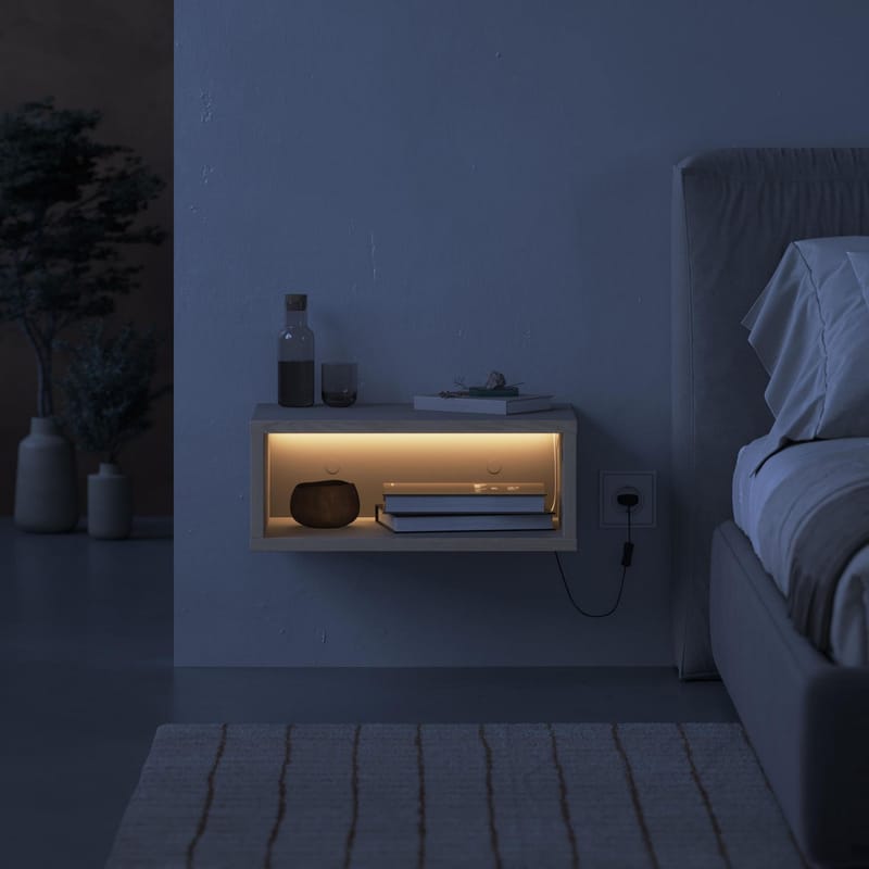 Volena Nattbord 45 cm - sandstein - Oppbevaring - Skap - Oppbevaringsskap