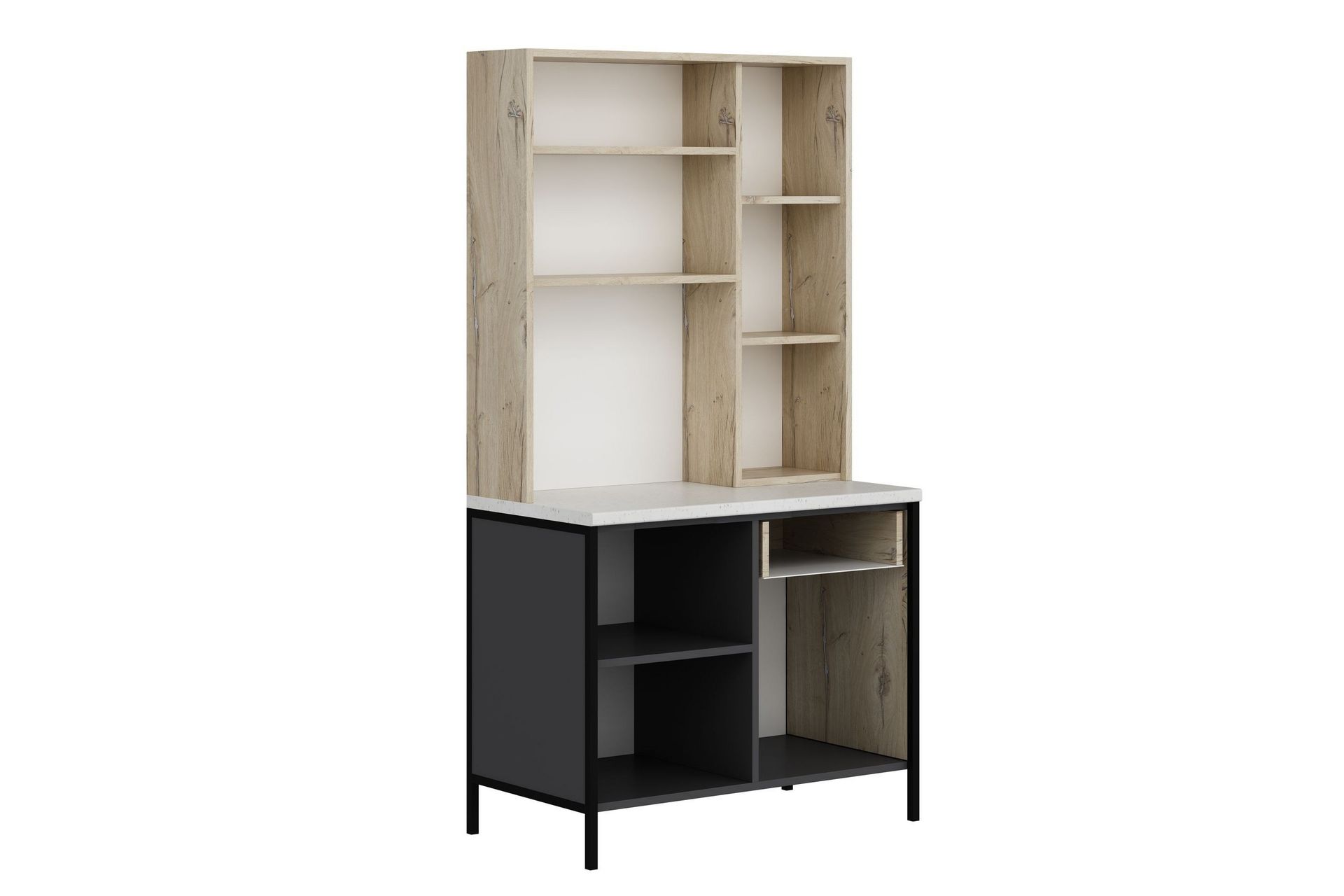 Yogsaes Highboard - Antrasitt - Oppbevaring - Skap - Oppbevaringsskap