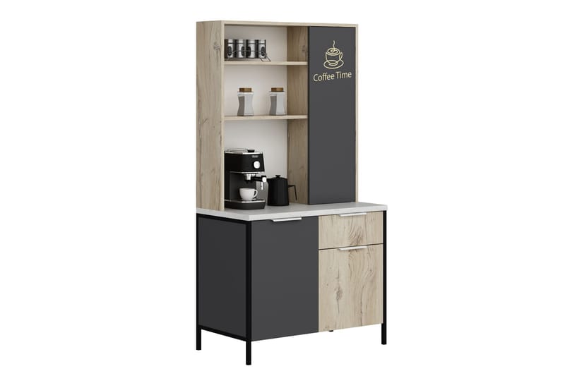 Yogsaes Highboard - Antrasitt - Oppbevaring - Skap - Oppbevaringsskap