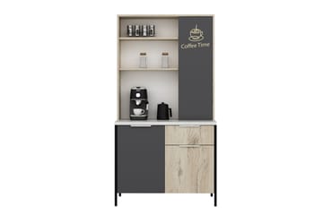 Yogsaes Highboard - Antrasitt - Oppbevaring - Skap - Oppbevaringsskap