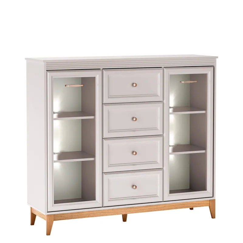 Zeylor Vitrineskap 142 cm med Belysning, undefined