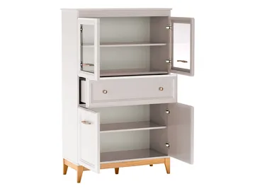 Zeylor Vitrineskap 151 cm med Belysning - Oppbevaring - Skap - Vitrineskap