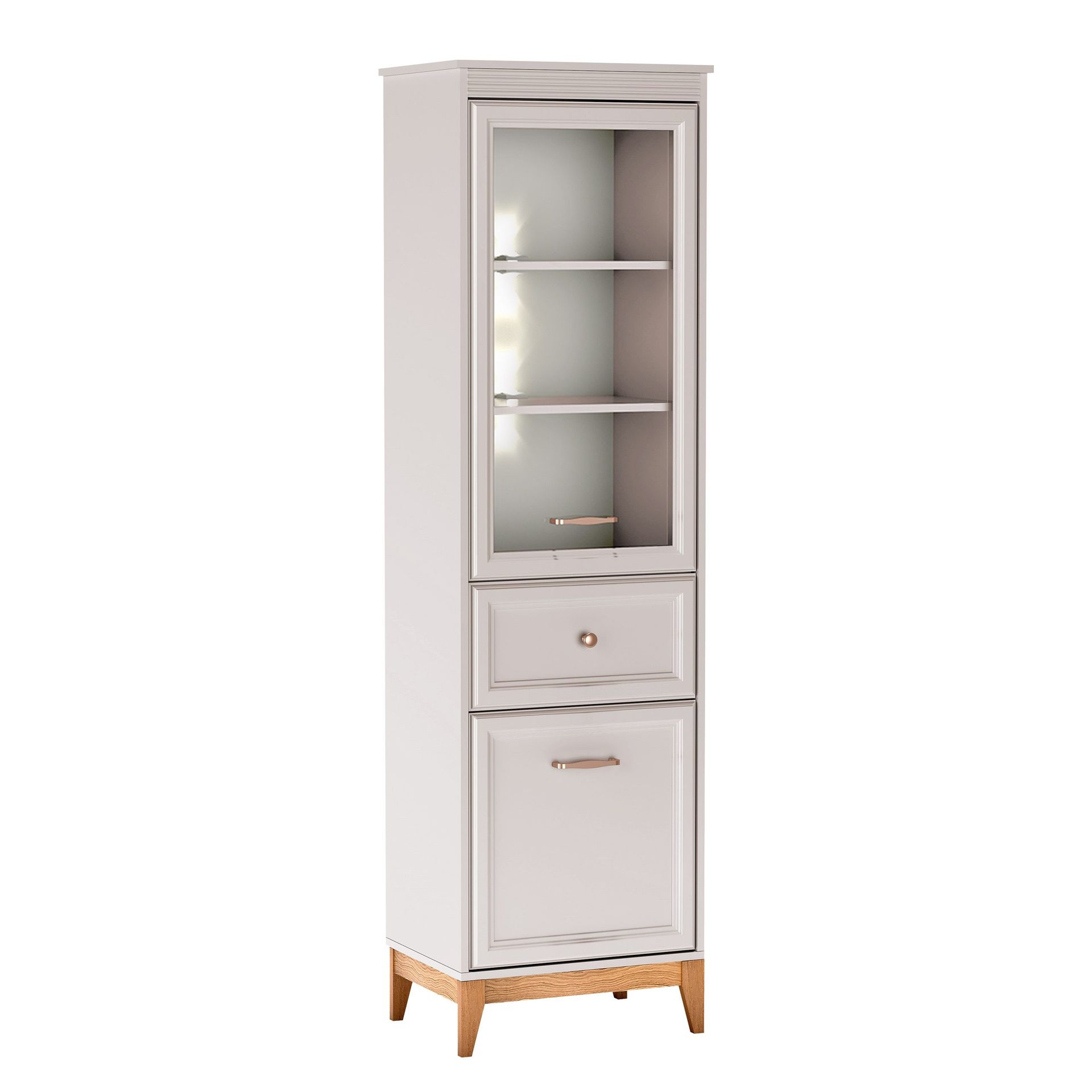 Zeylor Vitrineskap 193 cm med Belysning -