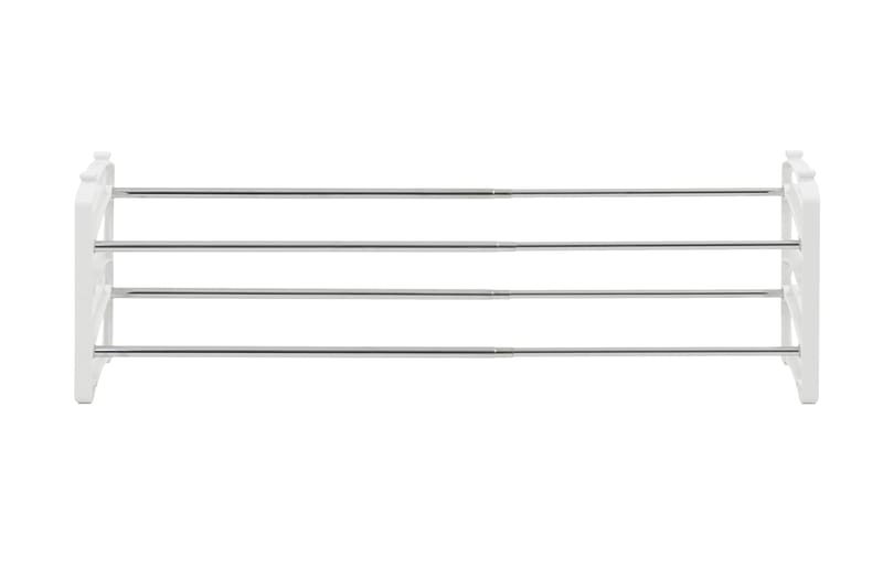 Ammara Skostativ 62/110 cm - Hvit/Krom - Oppbevaring - Skooppbevaring