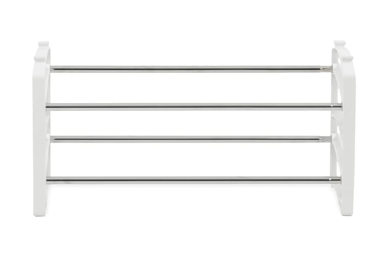 Ammara Skostativ 62/110 cm - Hvit/Krom - Oppbevaring - Skooppbevaring