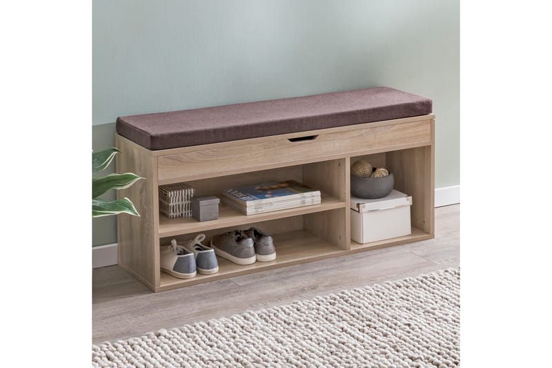 Anielle Skohylle 104x32 cm - Brun - Oppbevaring - Skooppbevaring