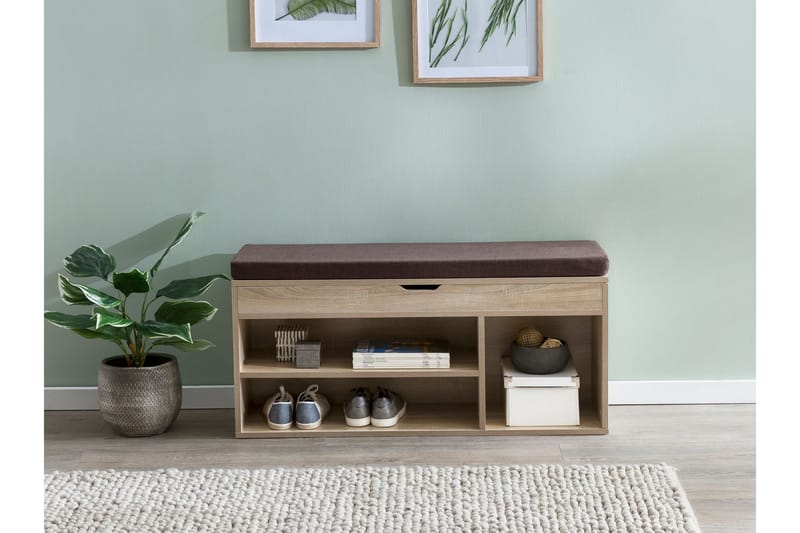 Anielle Skohylle 104x32 cm - Brun - Oppbevaring - Skooppbevaring