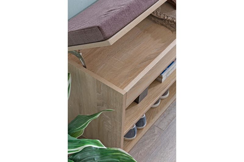 Anielle Skohylle 104x32 cm - Brun - Oppbevaring - Skooppbevaring