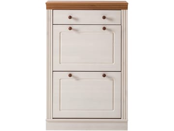 Anita Skostativ 80x105 cm - Hvit/Honning - Oppbevaring - Skooppbevaring