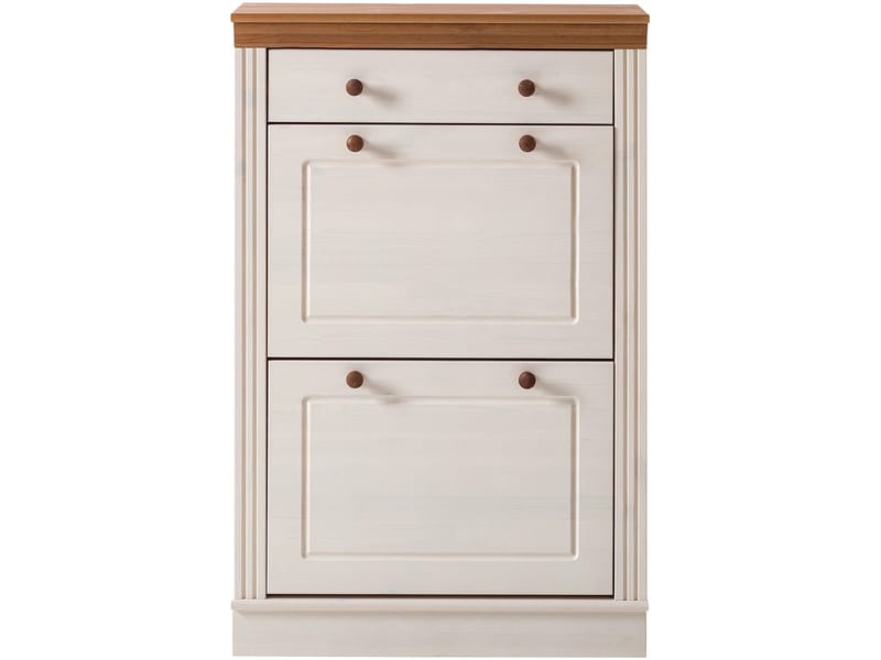 Anita Skostativ 80x105 cm - Hvit/Honning - Oppbevaring - Skooppbevaring