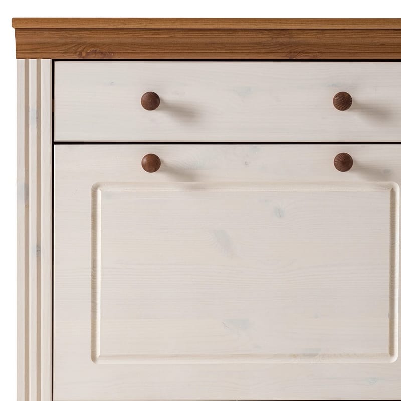 Anita Skostativ 80x105 cm - Hvit/Honning - Oppbevaring - Skooppbevaring