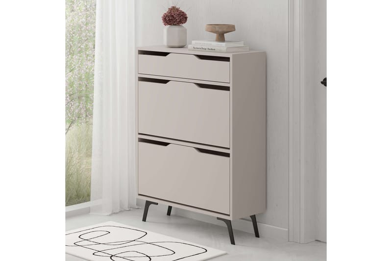 Astat Skoskap 81,6 cm - Brun - Oppbevaring - Skooppbevaring - Skoskap