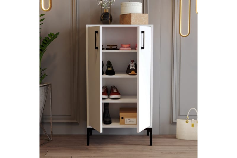 Babice Skoskap 35x60 cm - Hvit - Oppbevaring - Skooppbevaring - Skoskap