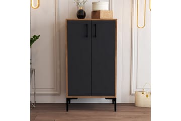 Babice Skoskap 35x60 cm - Valnøtt/Antrasitt - Oppbevaring - Skooppbevaring - Skoskap