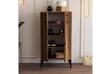 Babice Skoskap skap 35x60 cm - Valnøtt - Oppbevaring - Skooppbevaring