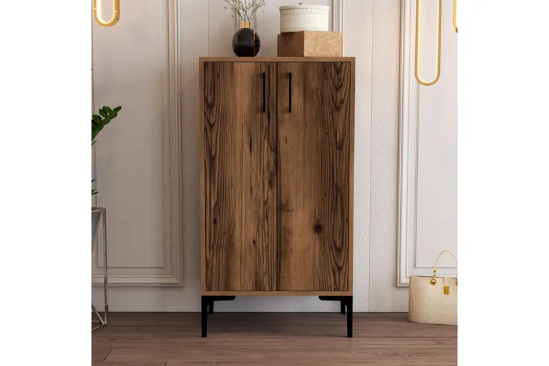 Babice Skoskap skap 35x60 cm - Valnøtt - Oppbevaring - Skooppbevaring - Skoskap