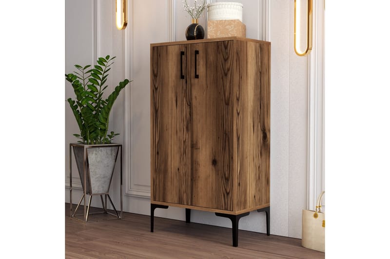 Babice Skoskap skap 35x60 cm - Valnøtt - Oppbevaring - Skooppbevaring - Skoskap