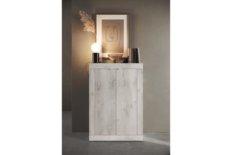 Basic Skoskap 78x116 cm - Hvit - Oppbevaring - Skooppbevaring - Skoskap