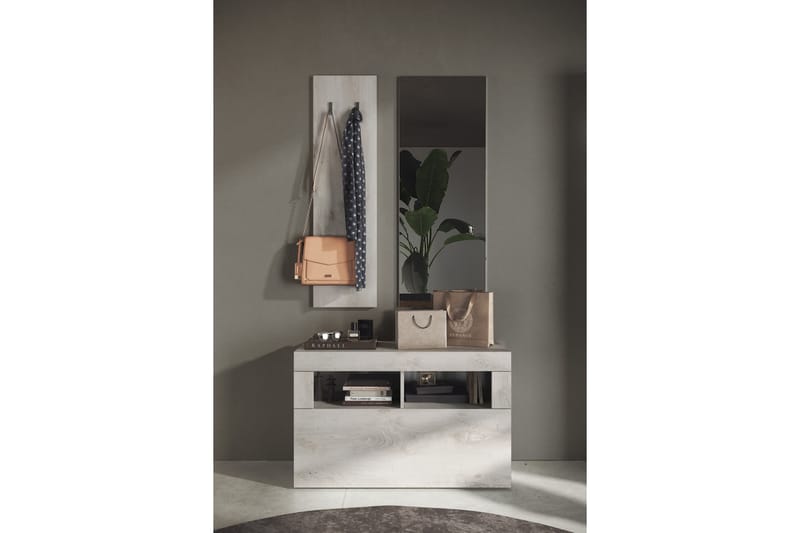 Basic Skoskap 78x116 cm - Hvit - Oppbevaring - Skooppbevaring - Skoskap